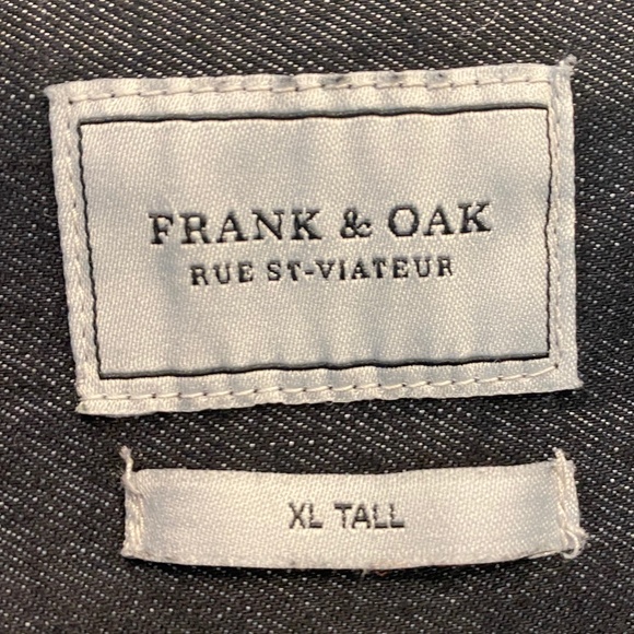 Men's Frank & Oak Black Denim Button Down - NWOT - Picture 2 of 6